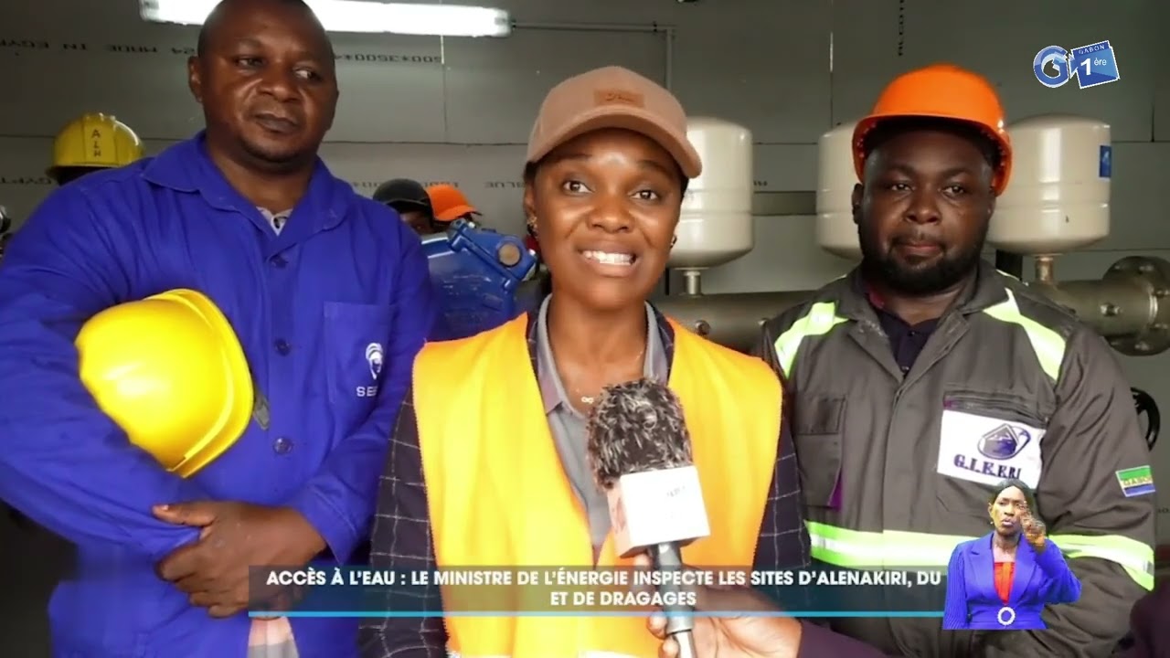 Accès à l’eau : le Ministre de l’Energie inspecte les sites d’Alenakiri, du PK5 et de Dragages.