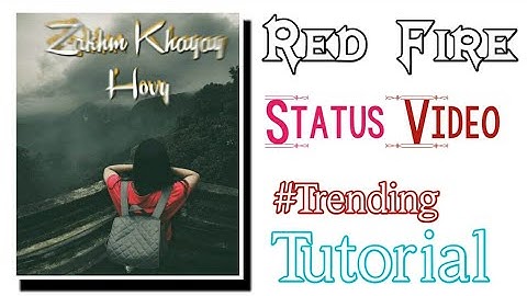 How To Create Red Fire Text Status In Alight Motion || Status Video Kaise Banaye || Technical Afshan