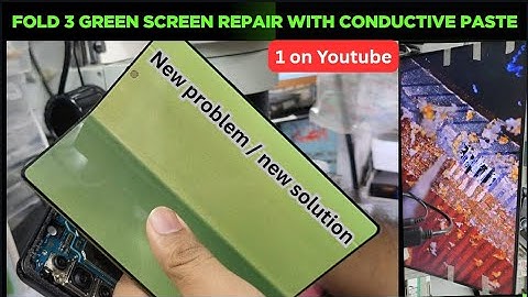 Fold 3 green screen #fold 3 blink #fold 3 track repair #fold 3 flex replacement #repair #samsang