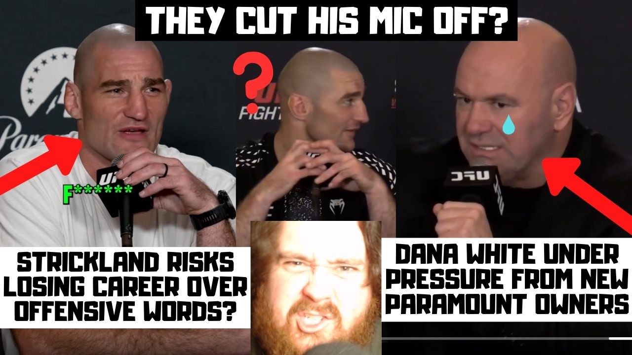 Sean Strickland Microphone SWITCHED OFF By Paramount? Faces CANCELLATION? Dana White Is STRESSED!