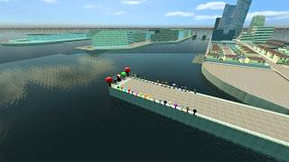 SPARTAN Kicks Sprunki & Mr. Tree Phase 6 Characters into the City Canal! | Garry’s Mod screenshot 1