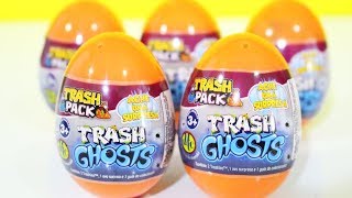 Abrindo Ovos Surpresa Trash Pack Trash Ghosts Série Terror