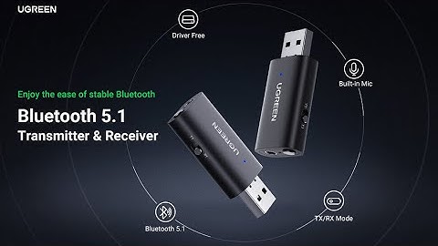 UGREEN Bluetooth 5.1 Transmitter and Receiver 2-in-1, Bluetooth Aux Adapter Car with Audio