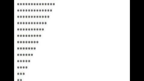 Print Star Reverse Triangle Pattern in PHP