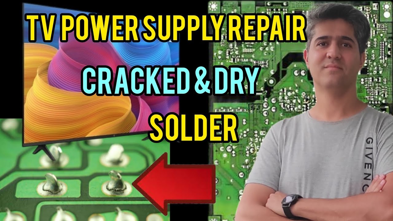 TV Power Supply/how to repair TV power supply/cracked & cold solder