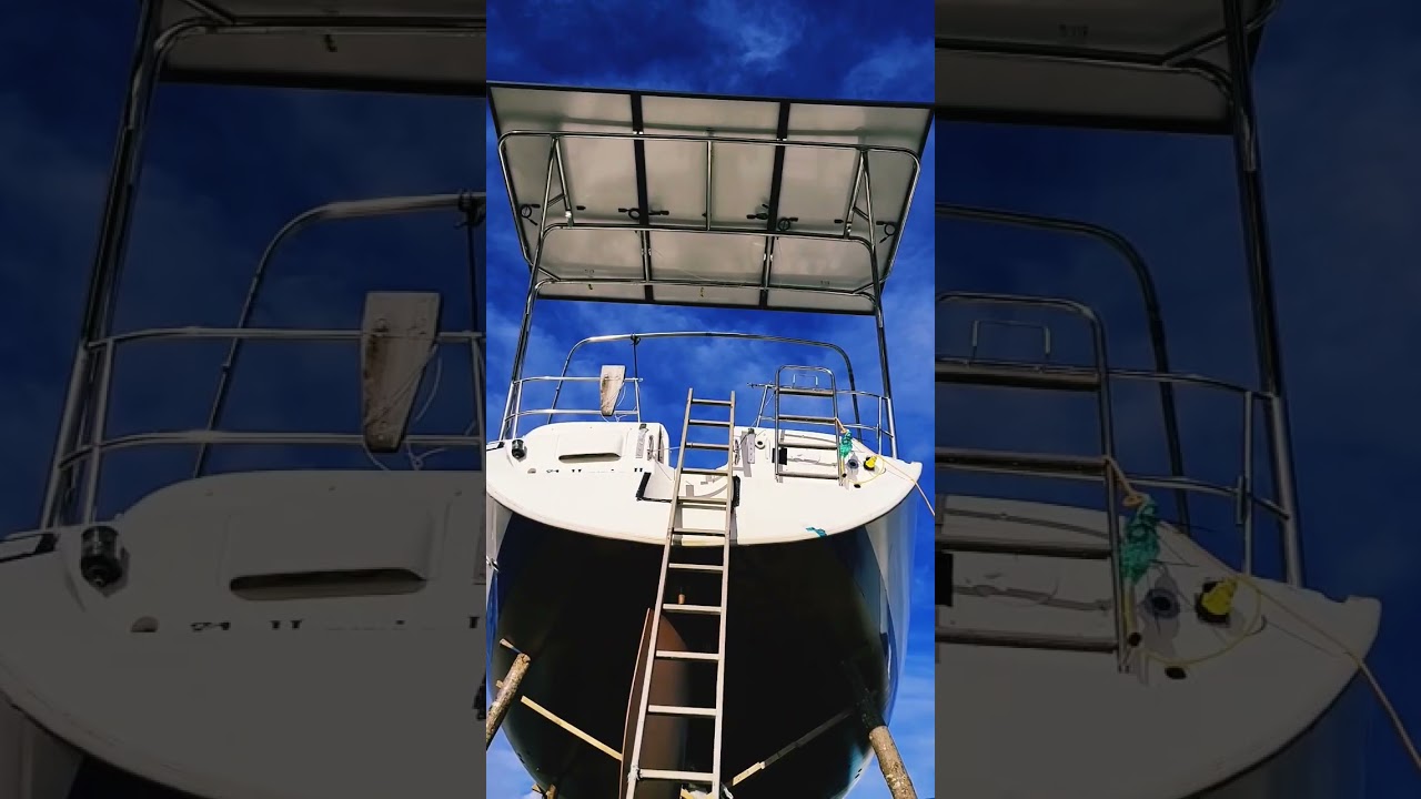 Yacht Solar Arch for Beneteau 50. Stainless Steel 316/ Solar frame/ A-frame/ Sollar array/ bespoke