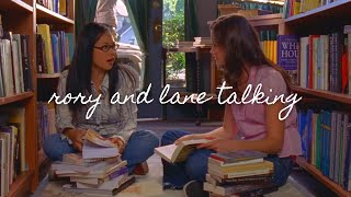 gilmore girls but it's only rory & lane talking