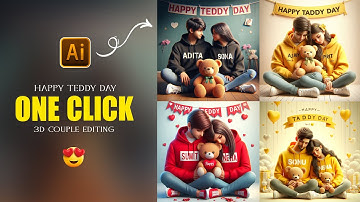 How to Create 3D Ai Happy Teddy Day 🧸 Image Creator | Teddy Day Photo Editing | Bing Image Creator