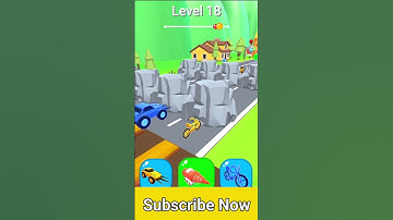 Shape-shifting Funny Race Gameplay new hyper casual games level 18 #shorts #gameplay