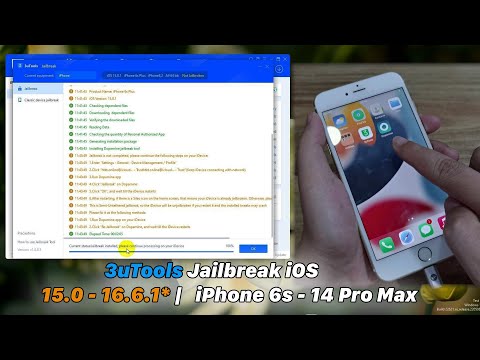 Hướng Dẫn Dùng 3uTools Jailbreak iOS 15.0 - 16.6.1 | iPhone 6s - iPhone 14 Pro Max