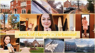 my first week of classes at college | university of richmond