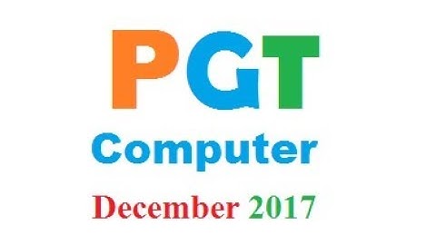 Last Year Exam HTET CBT Level 3(Computer Teacher) _ 18th June 2016 Computer Question