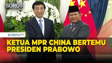 Detik-Detik Ketua MPR China Bertemu Presiden Prabowo di Istana Merdeka