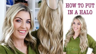 HALOCOUTURE HALO HAIR EXTENSION 🌟 Long Hair in Minutes!!! (Quick Demo Tutorial)