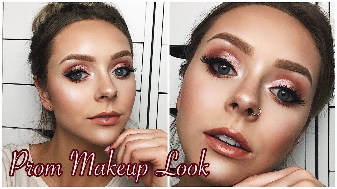 Romantic Rose Gold Prom Makeup Look