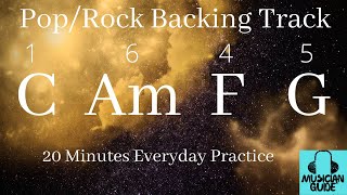 Pop Rock Backing Track C Major | C Am F G |