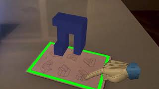 Simple technical bodies represented with Augmented Reality (Vuforia Studio)