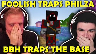 Foolish Wants To KILL Philza And Traps Phil&#39;s Base Through Badboyhalo on QSMP