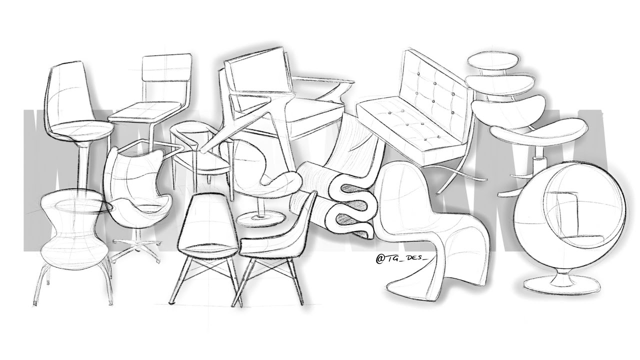 How to Sketch: CHAIRS! - YouTube