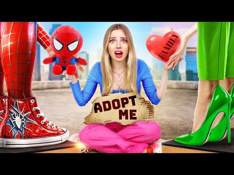 Меня Удочерил Spiderman! Мой Папа - Супергерой