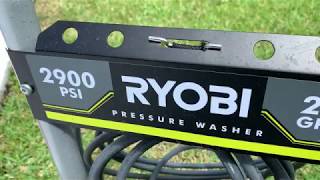 How to set up and use a Ryobi 2900 psi pressure washer