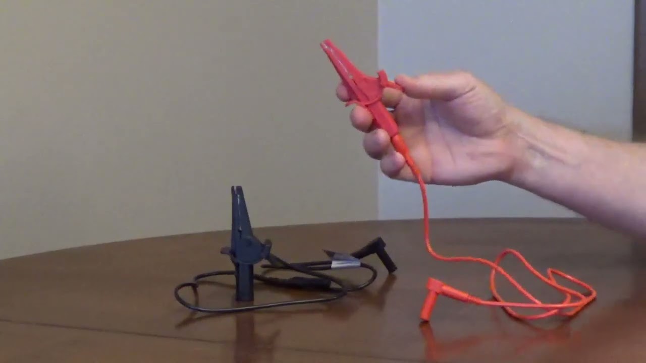 Alligator Clip Wires - 3 Foot Long Test Leads