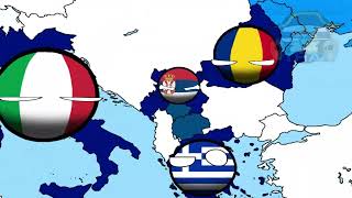 World War In 53 Seconds  Countryballs Animation