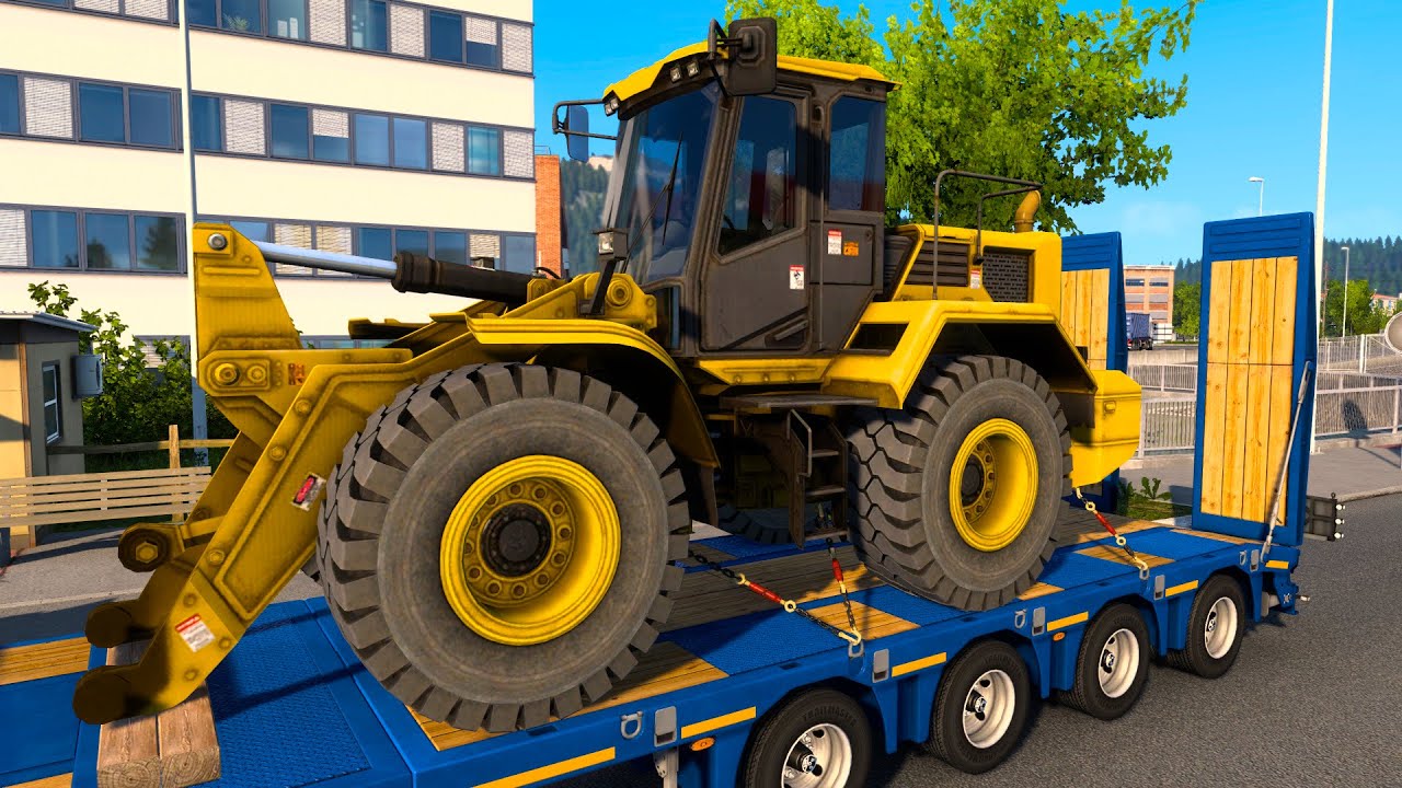 European Roads & Cozy Trucking | Wheel Loader Delivery | ETS2 1.56