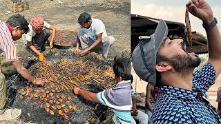 ज़िंदा भुनी हुई मछली का मार्केट | Everyday 5 quintals of fish are Roast and eaten | Jhansi Food Tour