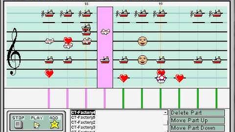 Chrono Trigger, Derelict Factory - Mario Paint Composer