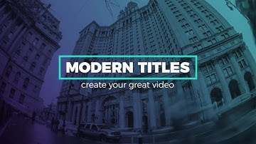 Dynamic Titles After Effects Templates