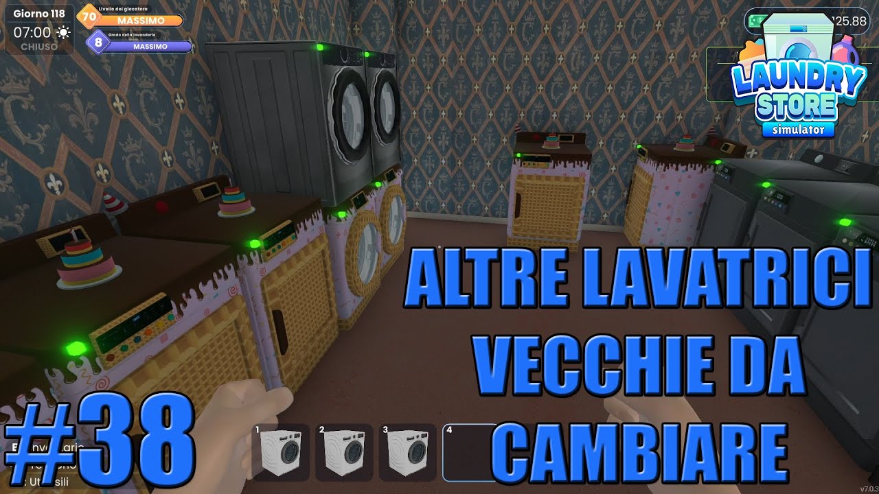 Laundry Store Simulator - Gameplay ITA - Let's Play #38 - Arrivano altre lavatrici nuove