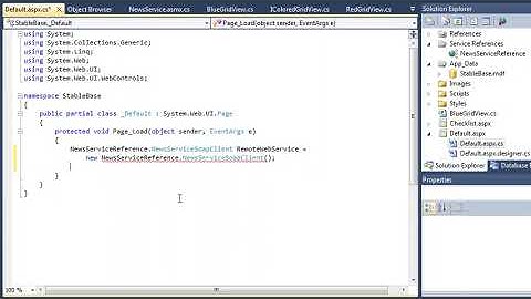 Learn ASP.NET 4.0 Expert Skills Lesson 8-2: Use a Service Reference to connect to a web service
