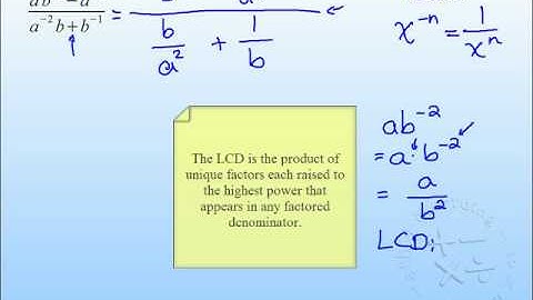 Simplifying Complex Fractions Part 2