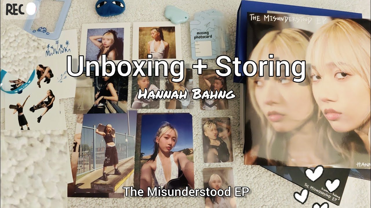 Unboxing + Storing Hannah Bahng - The Misunderstood EP 💙 (All ver.)