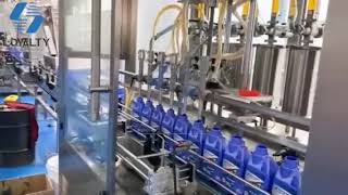 Auto 6-head piston filling and single head tracking capping packing line