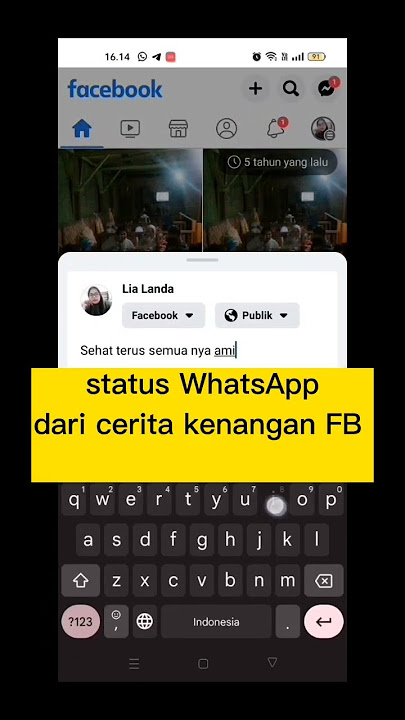 terbaru 2023 status WhatsApp dari cerita kenangan di Facebook #shorts #statuswhatsapp #whastapp