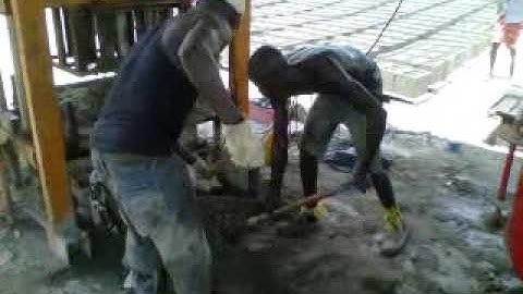 QTJ4 40  small manual hollow block making machine