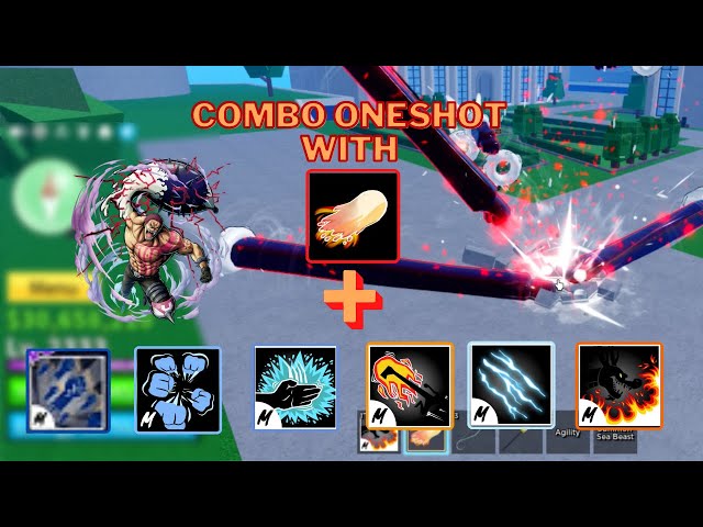 Combo de dough infinito #combos #bloxfruits #oneshot #robloxshorts