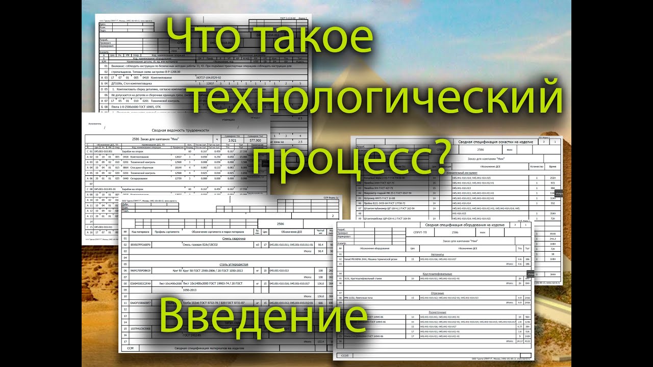 Что такое технологический процесс? Введение. - YouTube