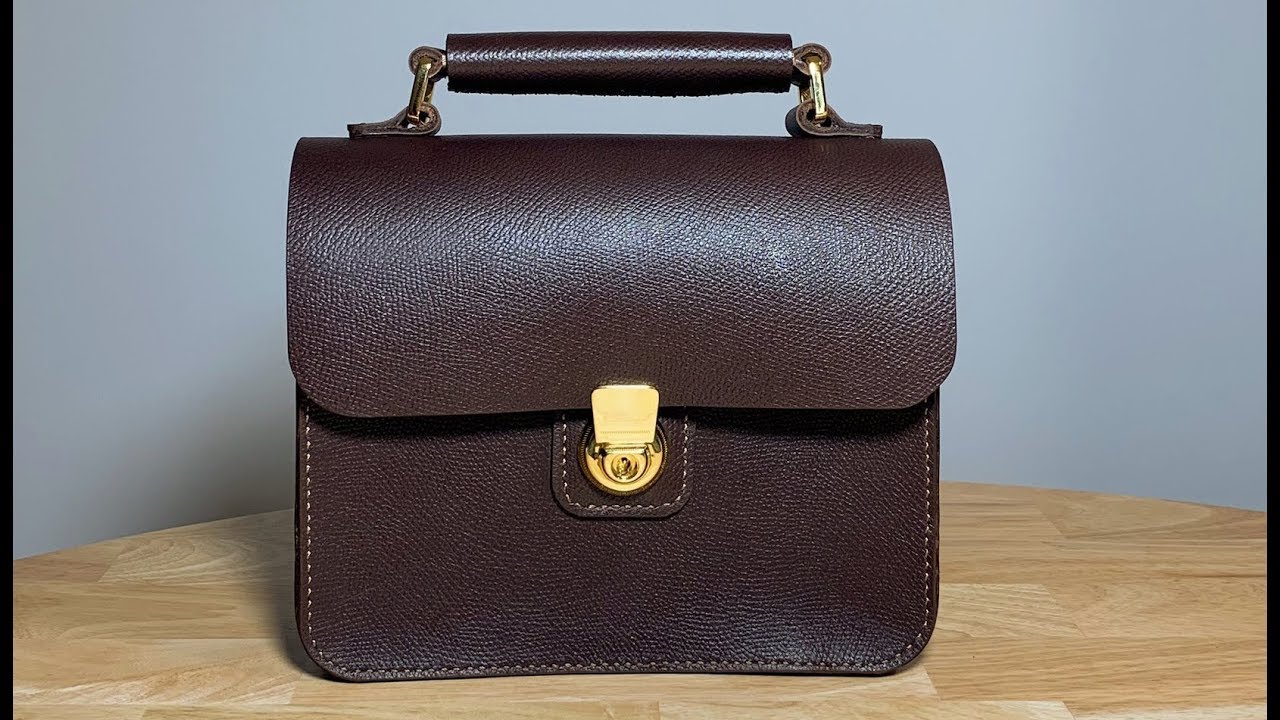 [가죽공예 leathercraft] 미니 사첼백 만들기 Making a mini size satchel bag