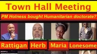 Town Hall Meeting: PM Holness bought humanitarian doctorate  very disgraceful