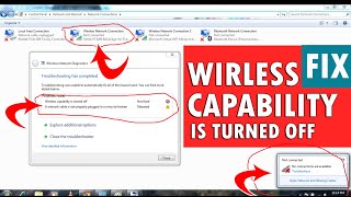 how to fix wireless capability is turned off windows 7 all lenovo