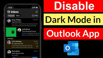 How to Disable Dark Mode in Outlook App Mobile?