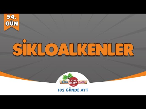 📌54.GÜN l Sikloalkenler 🤓 Kimya Adası #aytkimya