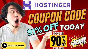 Hostinger Coupon Code Today -  100% Working - Up To 91% OFF Discount Coupon Code