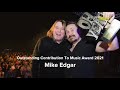 NI music prize 2021 Mike Edgar Outstanding contribution award - Gary Lightbody congrats message