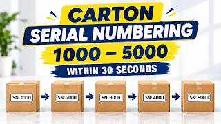 Carton Serial Numbering in Adobe Illustrator  Generate 1000–5000 Numbers in 30 Seconds