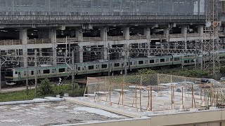 ［ジョイント音最高‼️］E231系1000番台.U-536編成+E233系3000番台U-232編成が湘南新宿ライン.横須賀線直通.普通.逗子行きとして小山駅.12番線に入線するシーン‼️