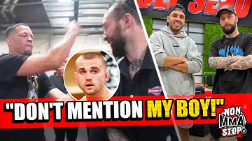 Why Nate Diaz Stockton Slap NELK Boys MMA Reporter Backstage during UFC 276 Interview